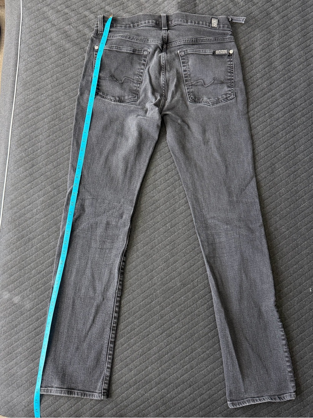 7 for all mankind black mens jeans waist size 31 standard fit